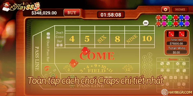 Cách chơi craps chi tiết cho người mới